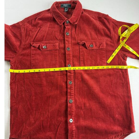 Forever 21 Men's Red  Button-Down Shirt - L - Picture 3 of 7